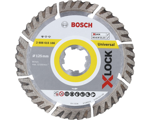 Bosch Standard for Universal diamantdoorslijpschijf Ø 125x22,23 mm, X-LOCK opname