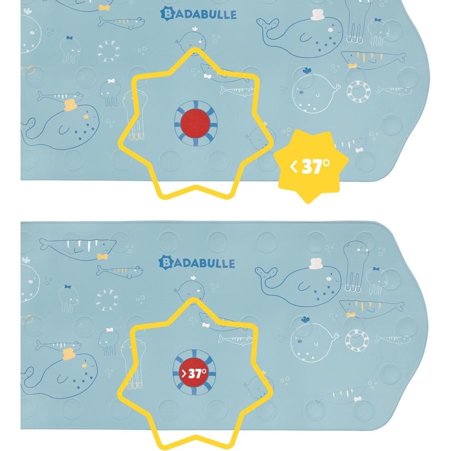 badabulle Badematte XXL mit Thermometer Meerestiere