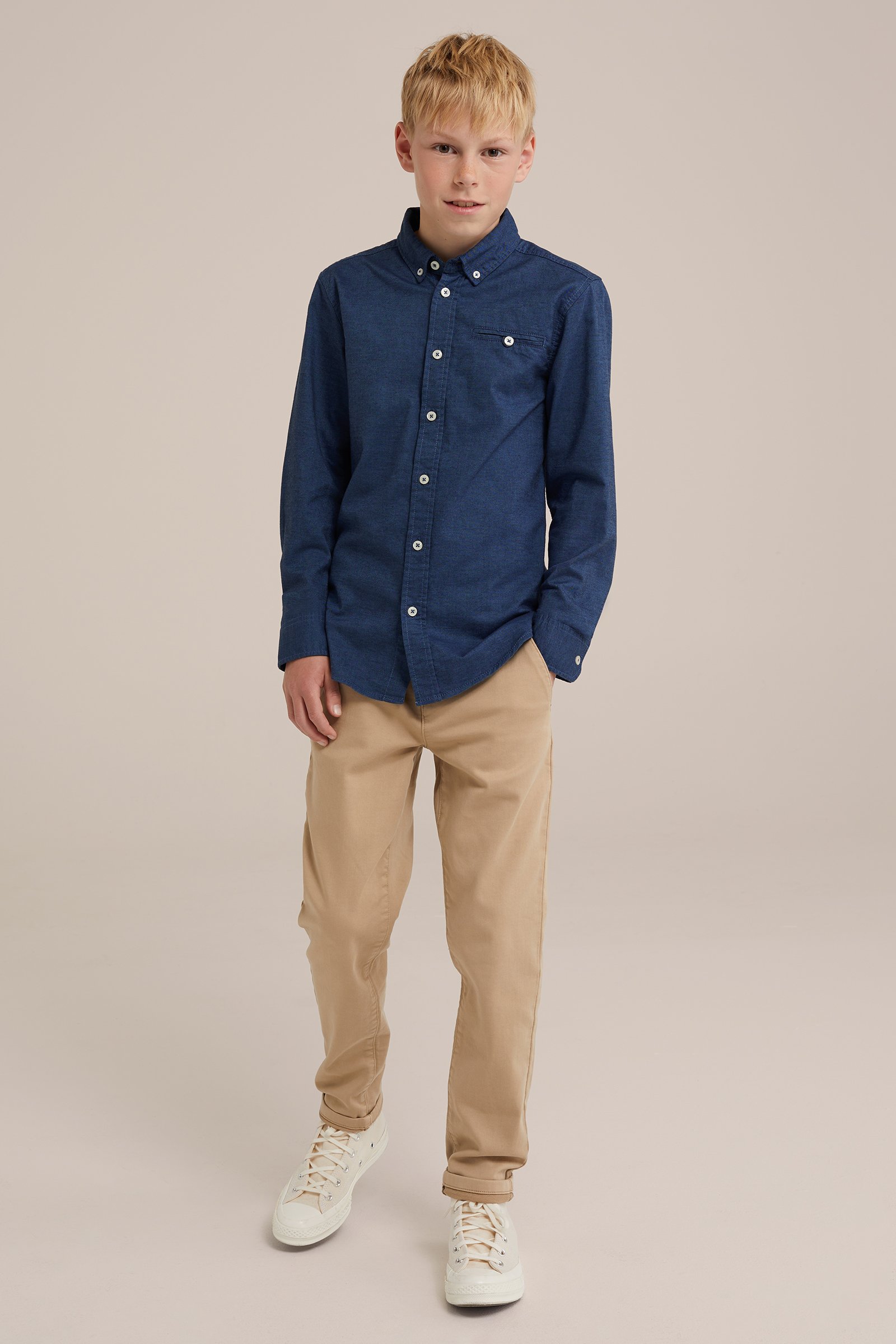 Jongens overhemd WE Fashion Blauw