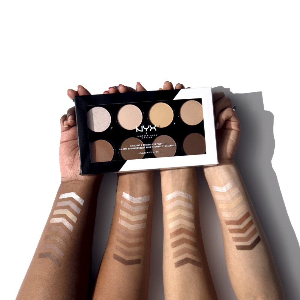 NYX Highlight & Contour Pro Palette 8 kleuren21.6 gr
