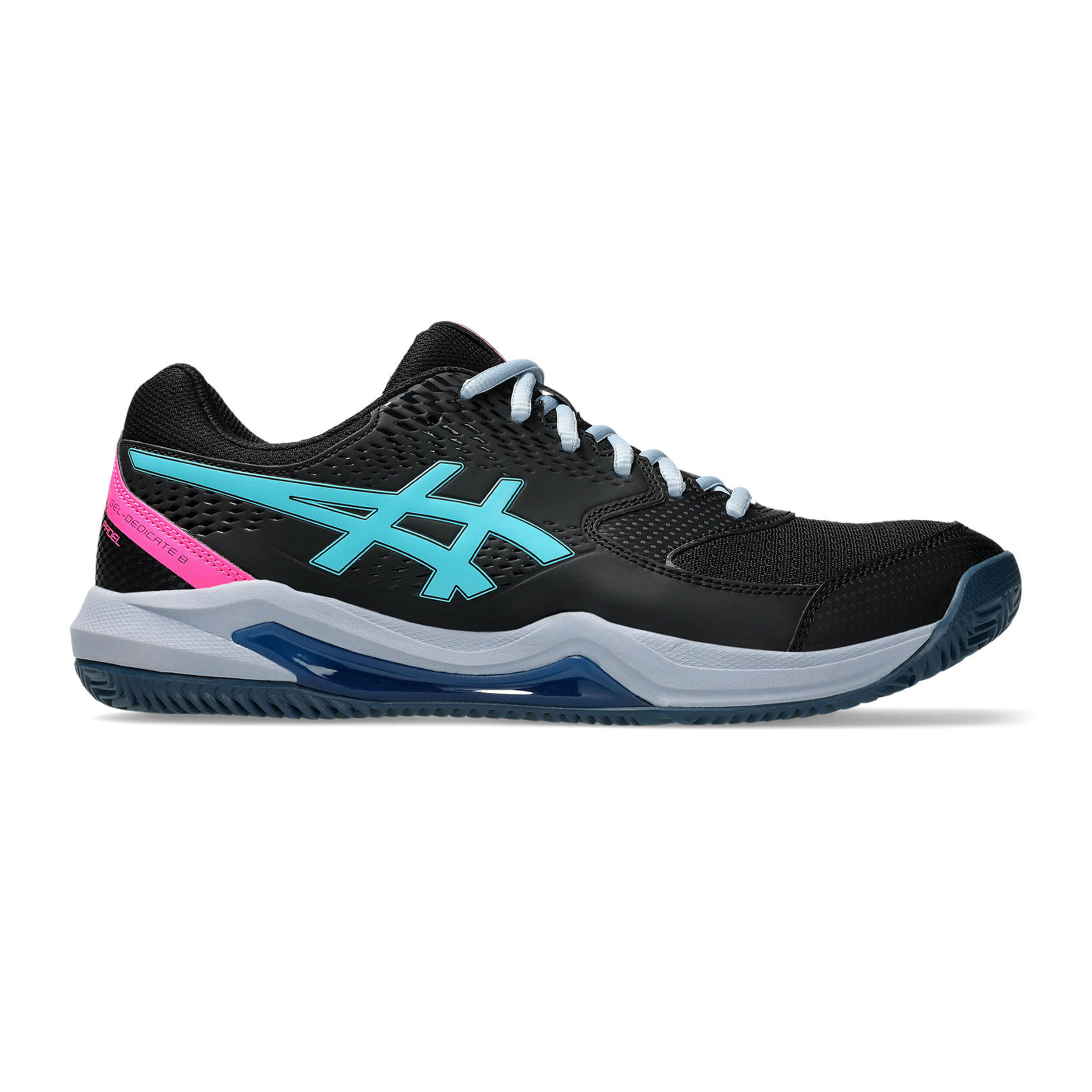 ASICS Gel-Dedicate Chaussures Padel Hommes - Noir , Bleu Clair