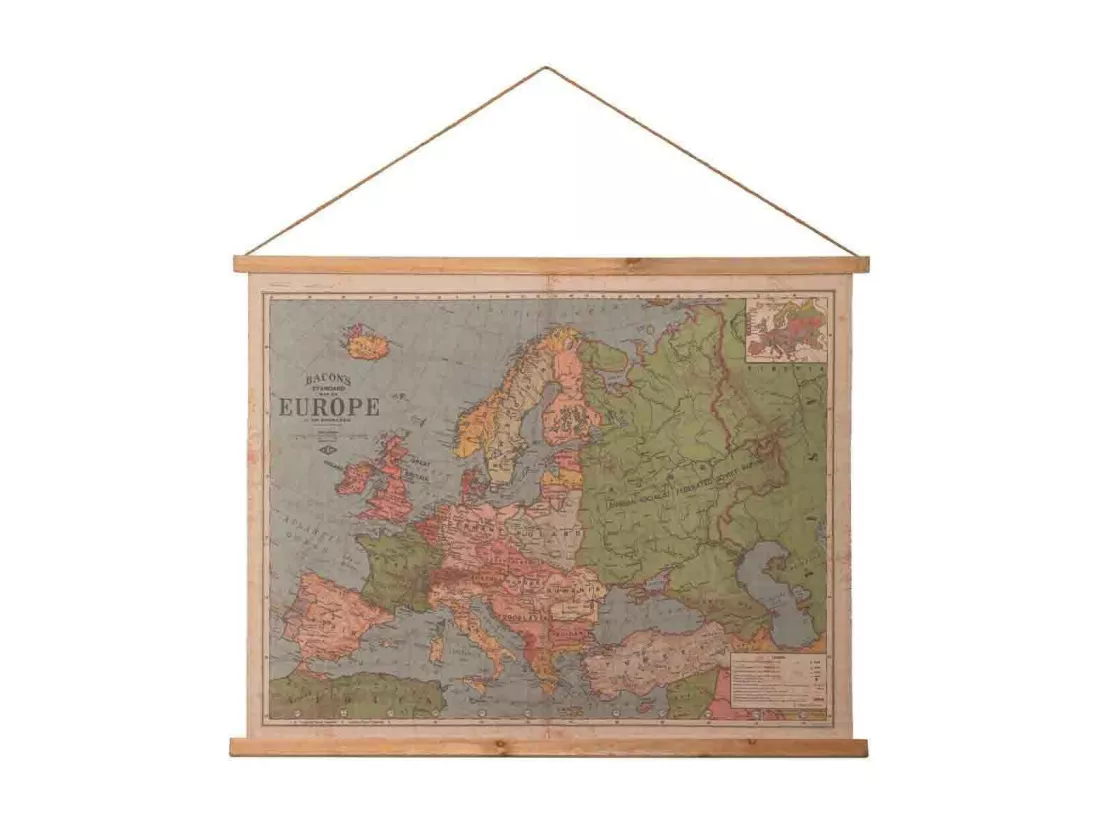 Toile de lin imprimée en parchemin