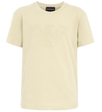 Emporio Armani T-Shirt - Pergament m. Strassstein