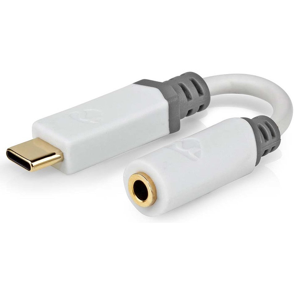 Nedis CCBW65950WT01 USB adapter USB-C male naar 3.5mm jack female 0.1m