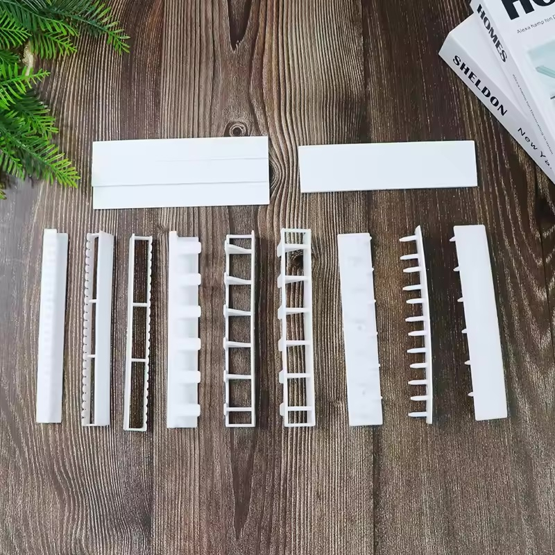 (18-tlg. Set) Schmuckhalter Wand Hänge Organizer für Ringe / Ohrringe / Halsketten - Weiss