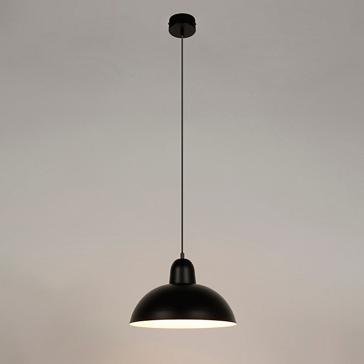 Suspension Marcel IP20 E27 60W H,20 x Ø35cm métal noir Corep