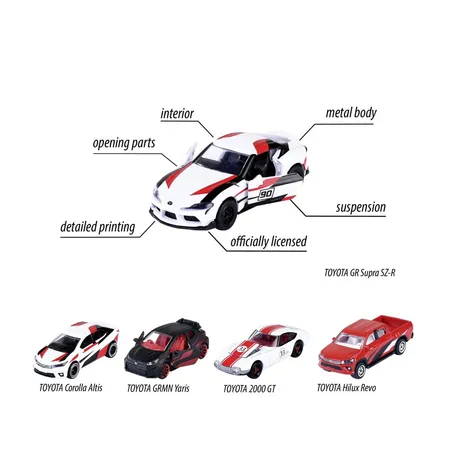 Majorette Toyota Racing 5er Geschenk-Set