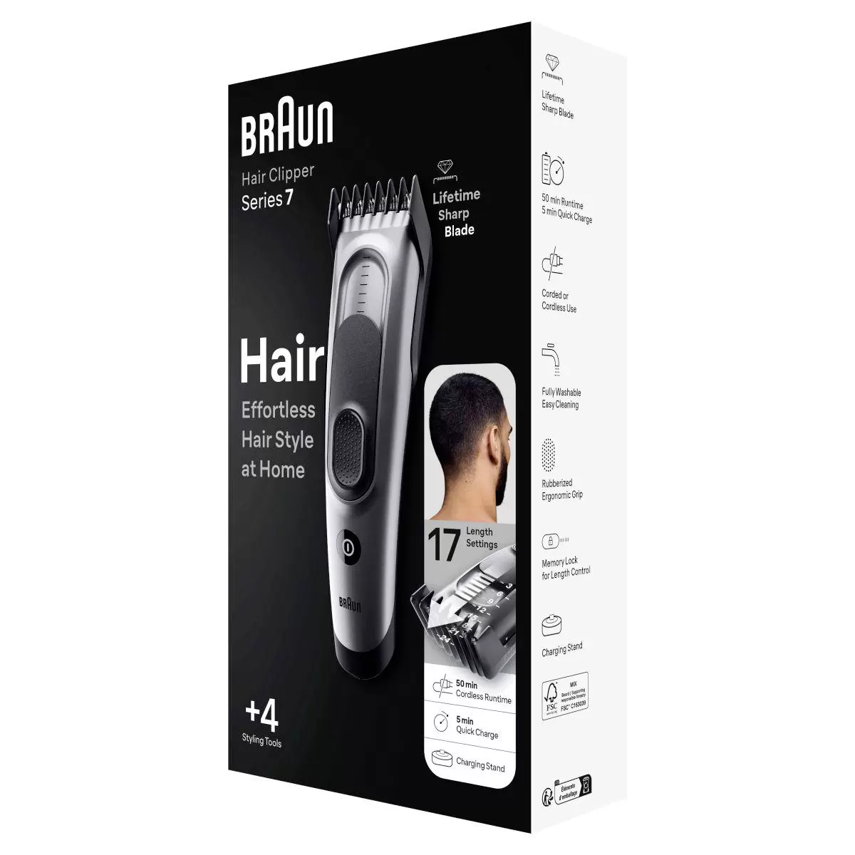 Haarentfernungsgerät für Braun HairClipper HC7390