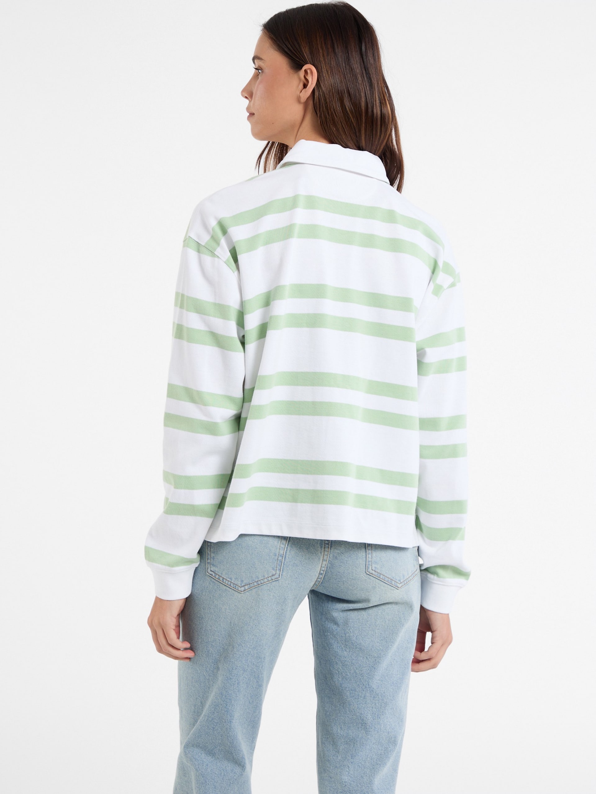 Camisa polo listrada de rugby