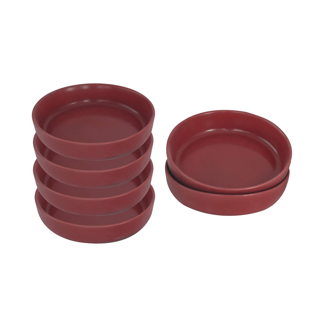 Van Well 24-teiliges Porzellanservice-Set Mika bordeaux