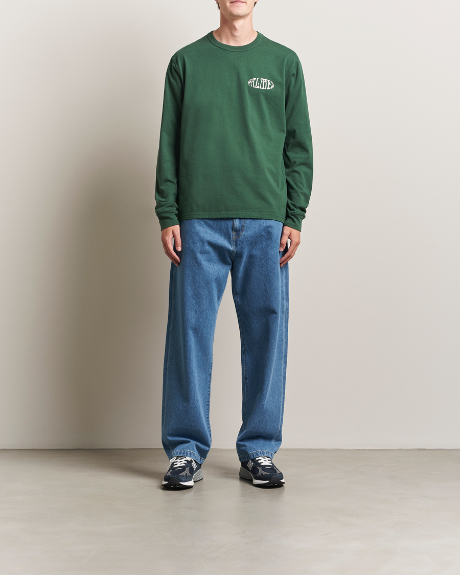 Palmes Angels Long Sleeve T-Shirt Dark Green