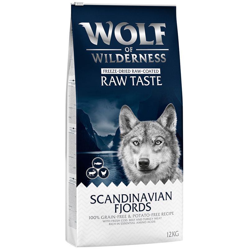 Wolf of Wilderness Scandinavian Fjords renne, poulet, saumon - sans céréales