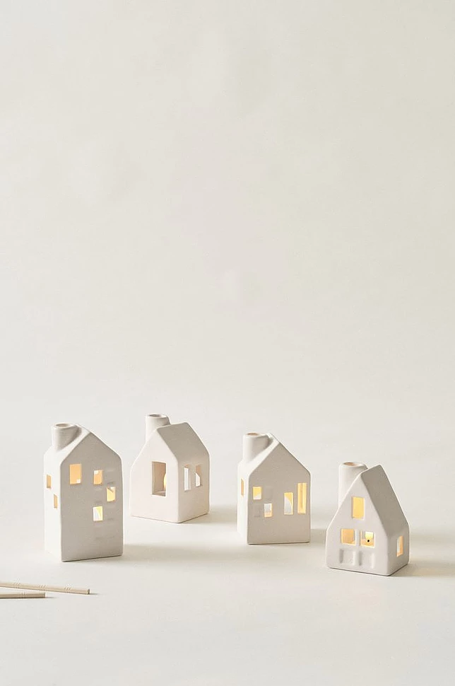 VILLAGE lyslykt 4-pk
