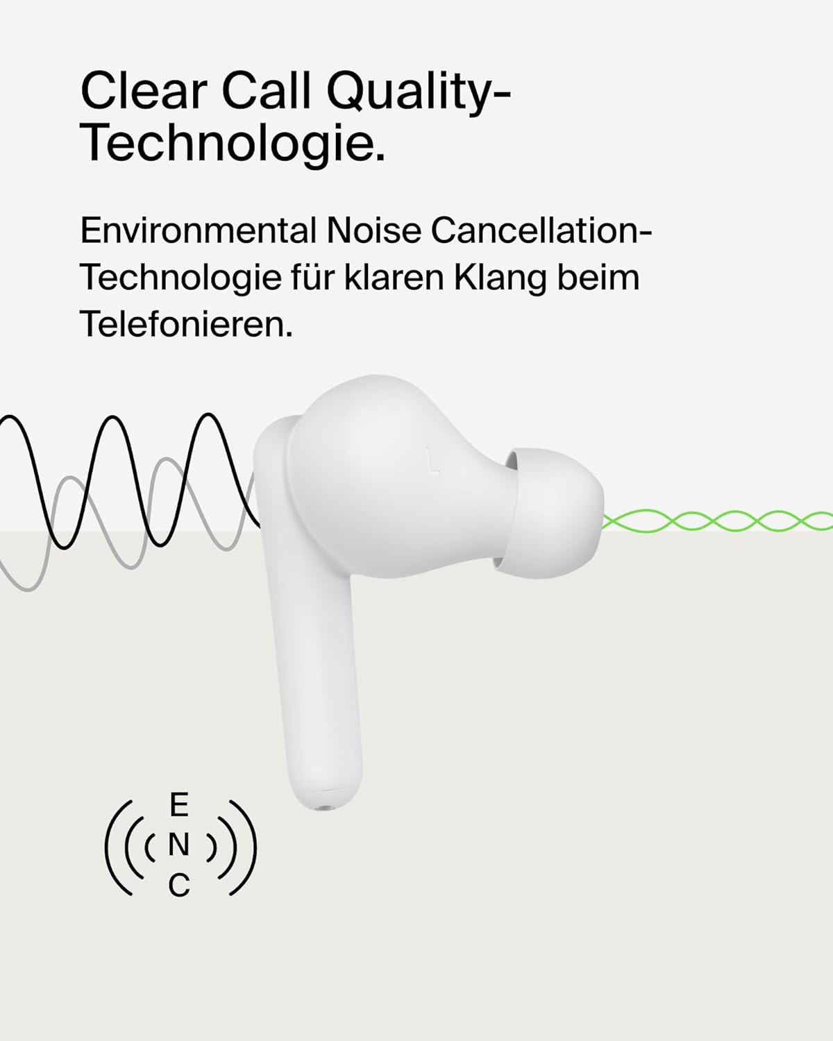 SoundForm Rhythm TWS Bluetooth 5.3 In-Ear Kopfhörer mit Ladecase und IPX5 (AUC012BTWH) - Weiss