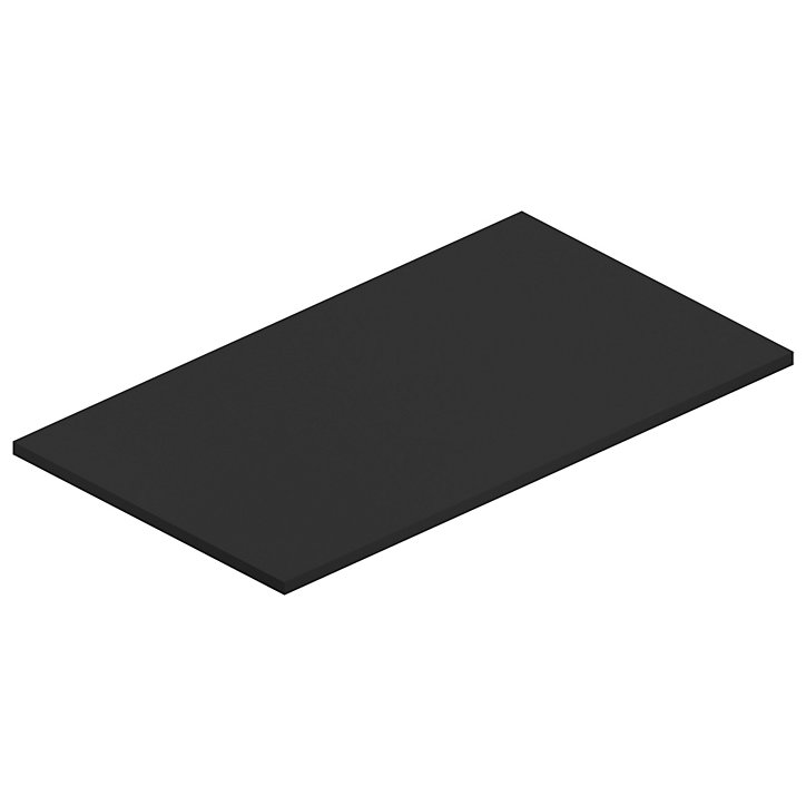 Plan de toilette pour vasque à poser noir 90 cm Pura
