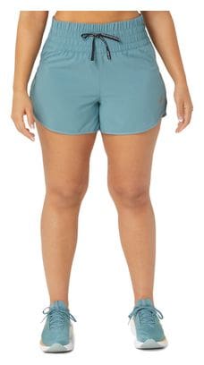 Short Asics Nagino Run 4in Bleu Femme
