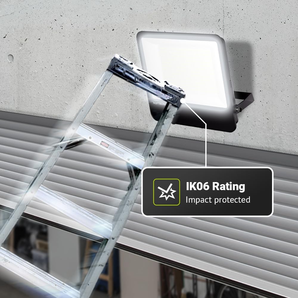 HOFTRONIC - Luxor V2 - LED Strahler 160lm/W - Super Hell 200 Watt 32000 Lumen - IP65 Wasserdicht - 6500K Tageslichtweiß - UGR