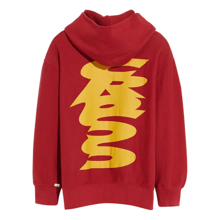 Bellerose Hoodie Cross Fahy | Rouge