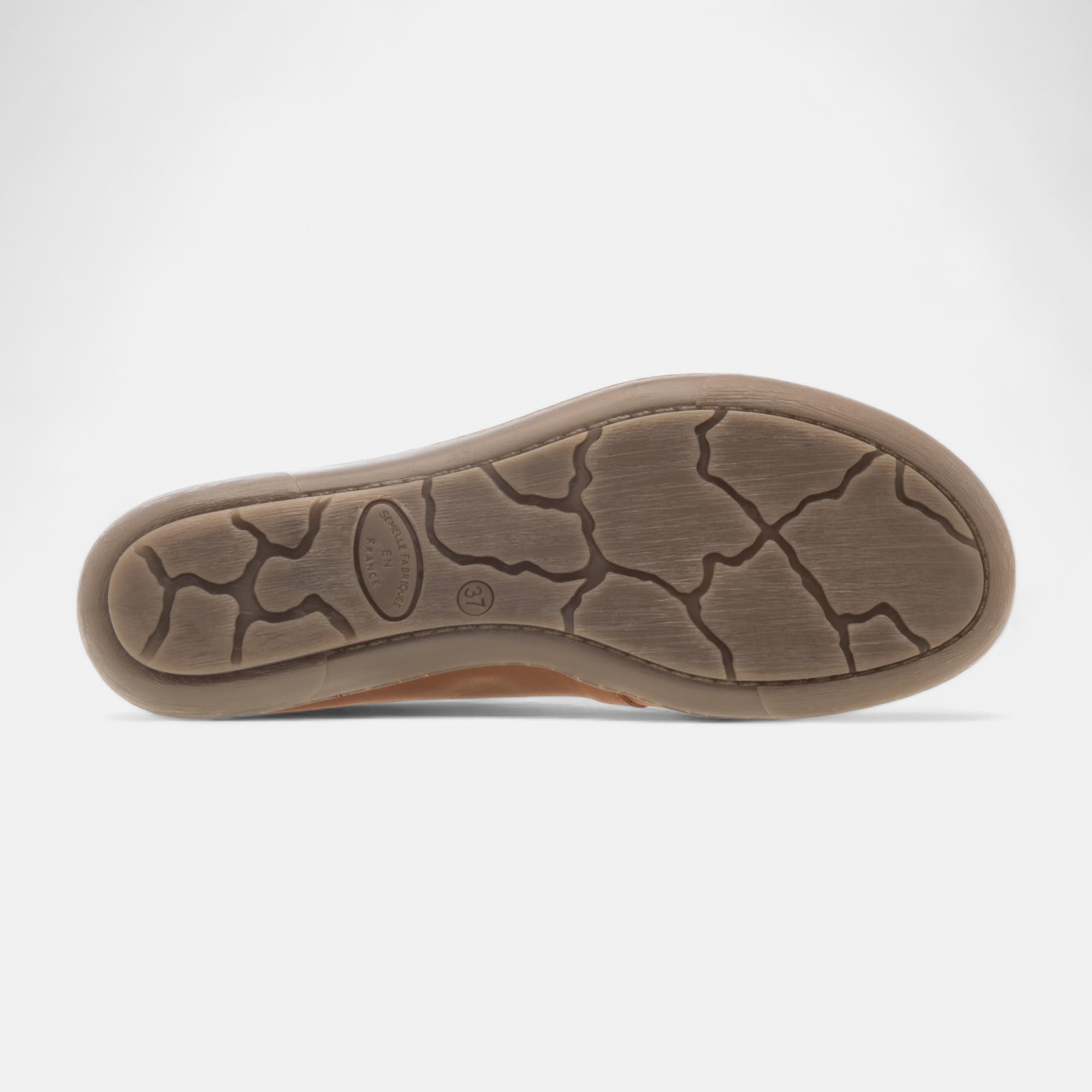 Baskets basses Femme en cuir cognac