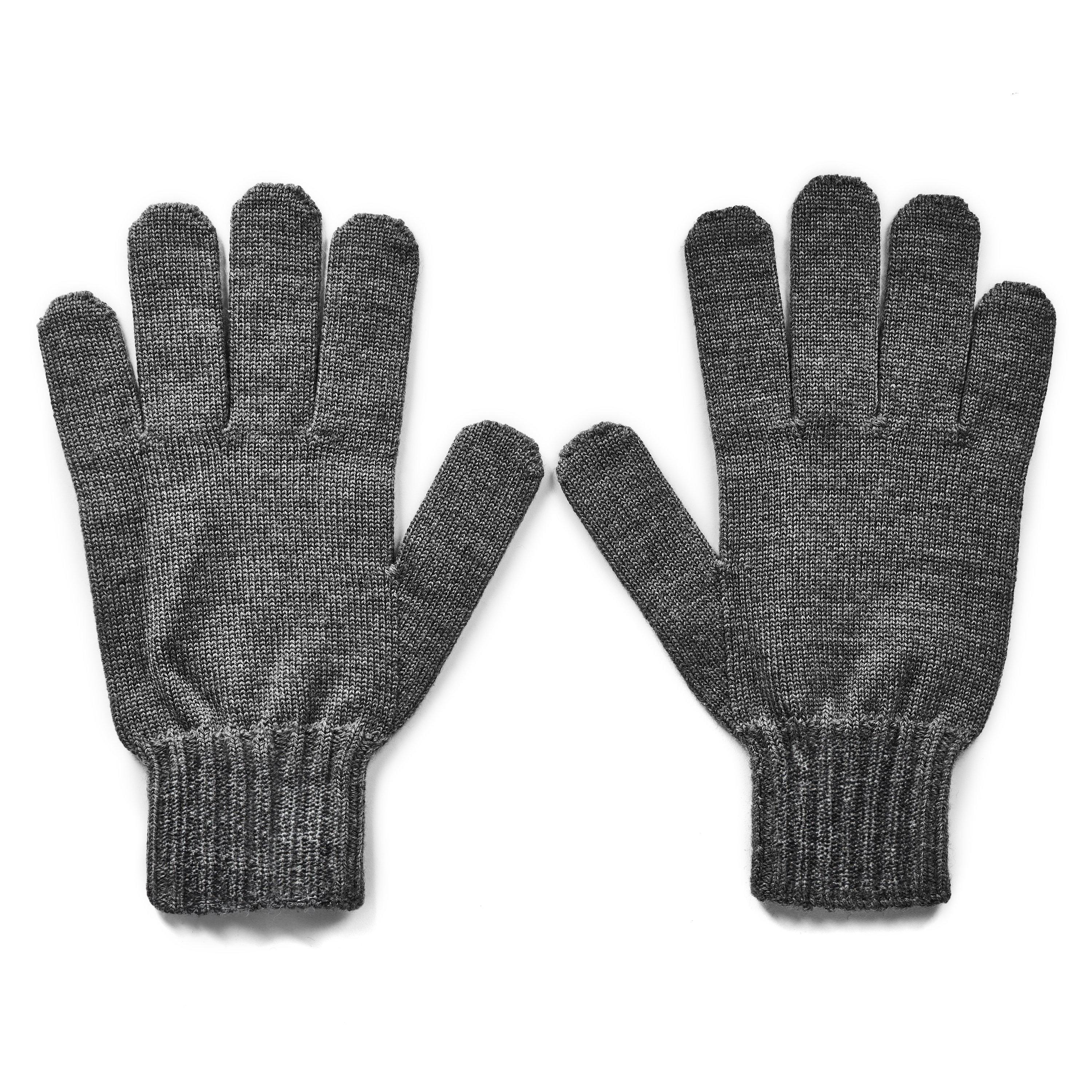 Off White Knitted Gloves