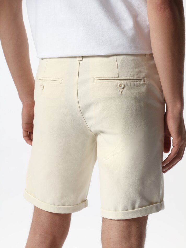 Bermuda chinesa slim fit - Off White