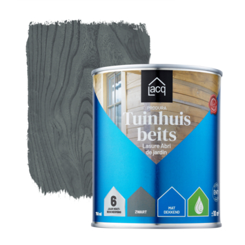 Lacq Tuinhuis beits dekkend zwart 750 ml