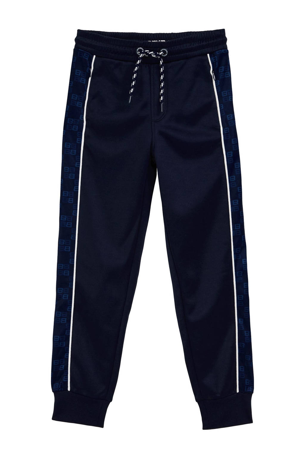 WE Fashion slim joggingbroek donkerblauw