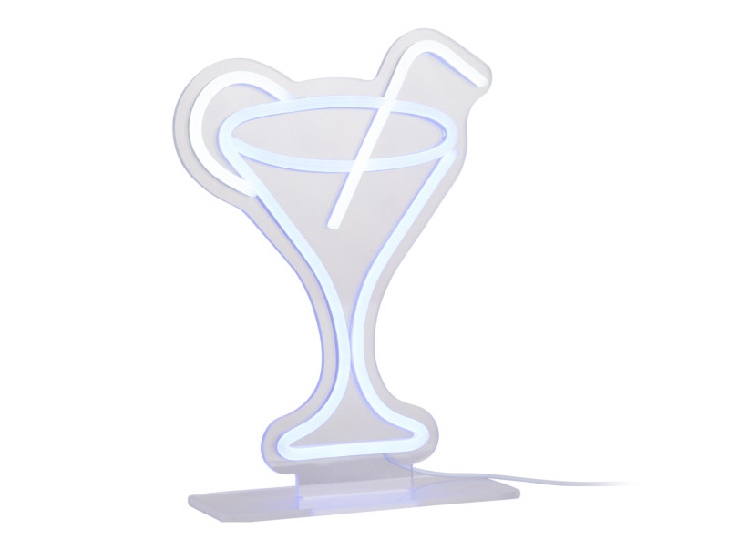 Neon Light Coctail w. Straw