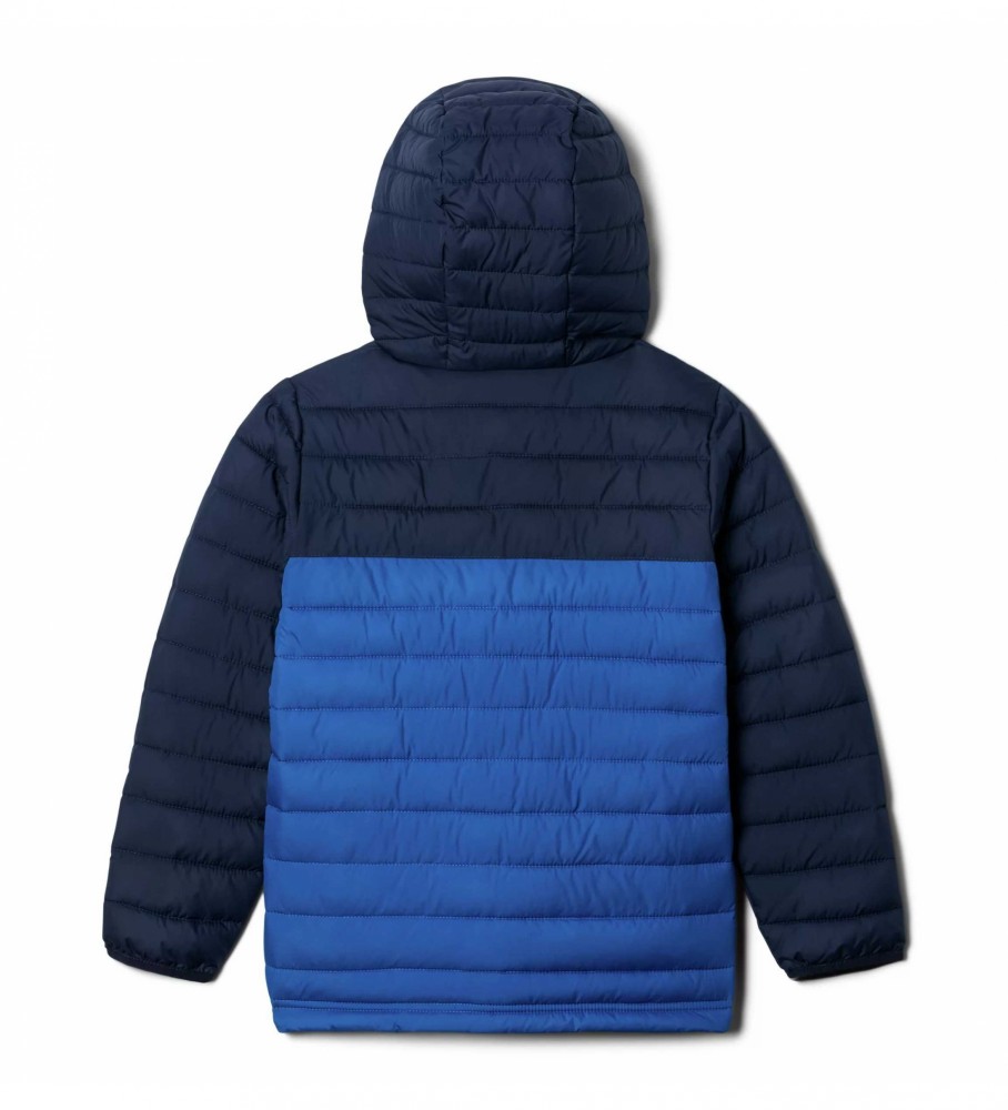 Jaqueta com capuz Columbia Powder Lite, azul marinho