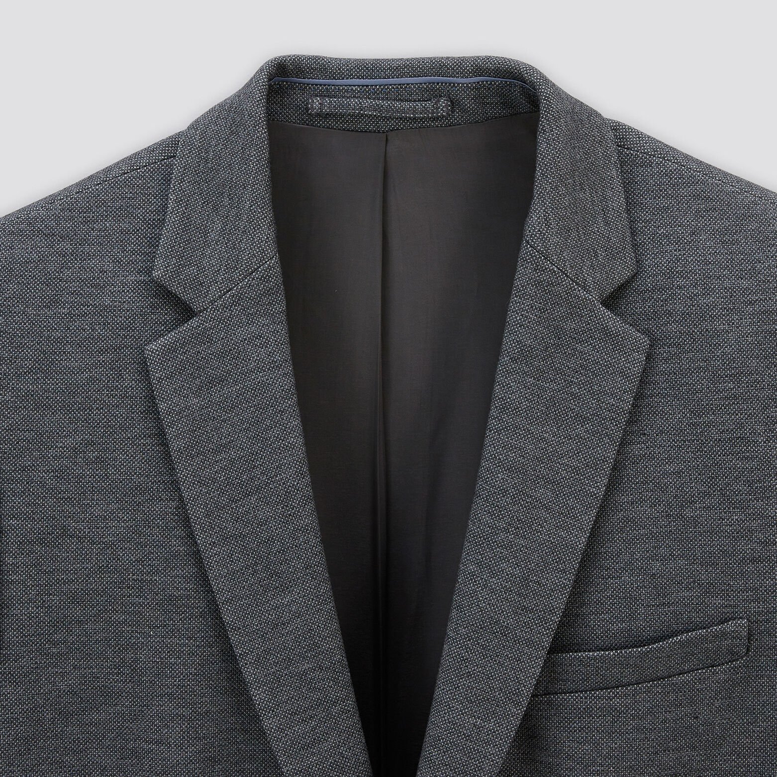 Veste slim maille coudières Gris moyen