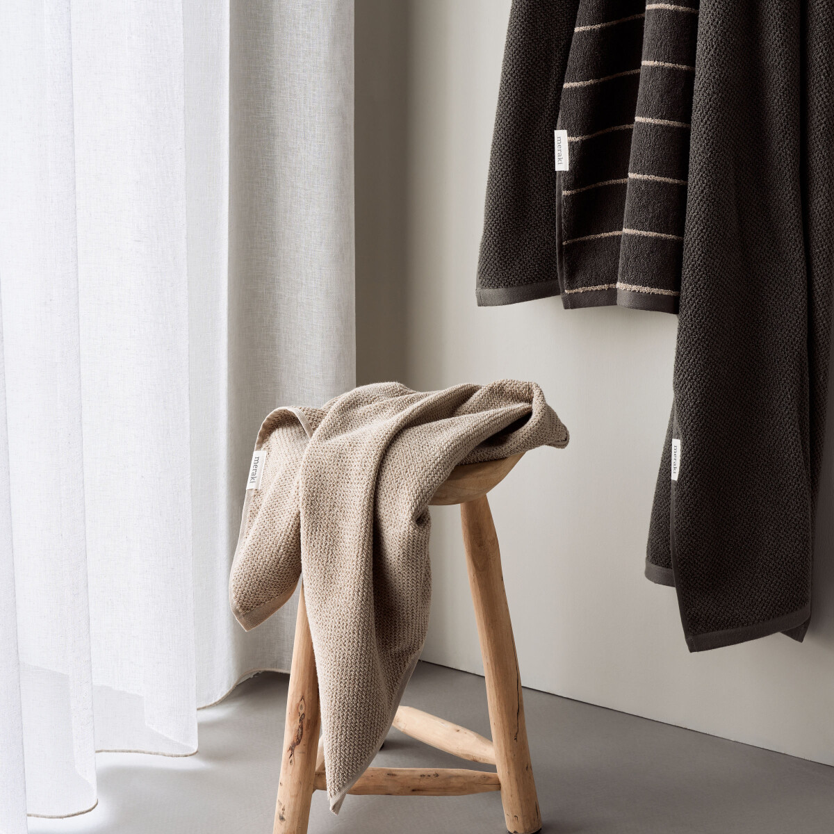 Meraki - Håndklæde - Solid - Safari - 50X100 CM