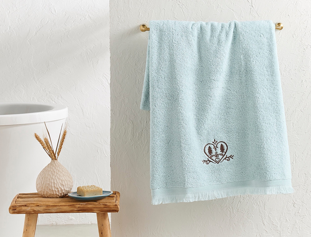 Linge de bain-Coeurs de montagne