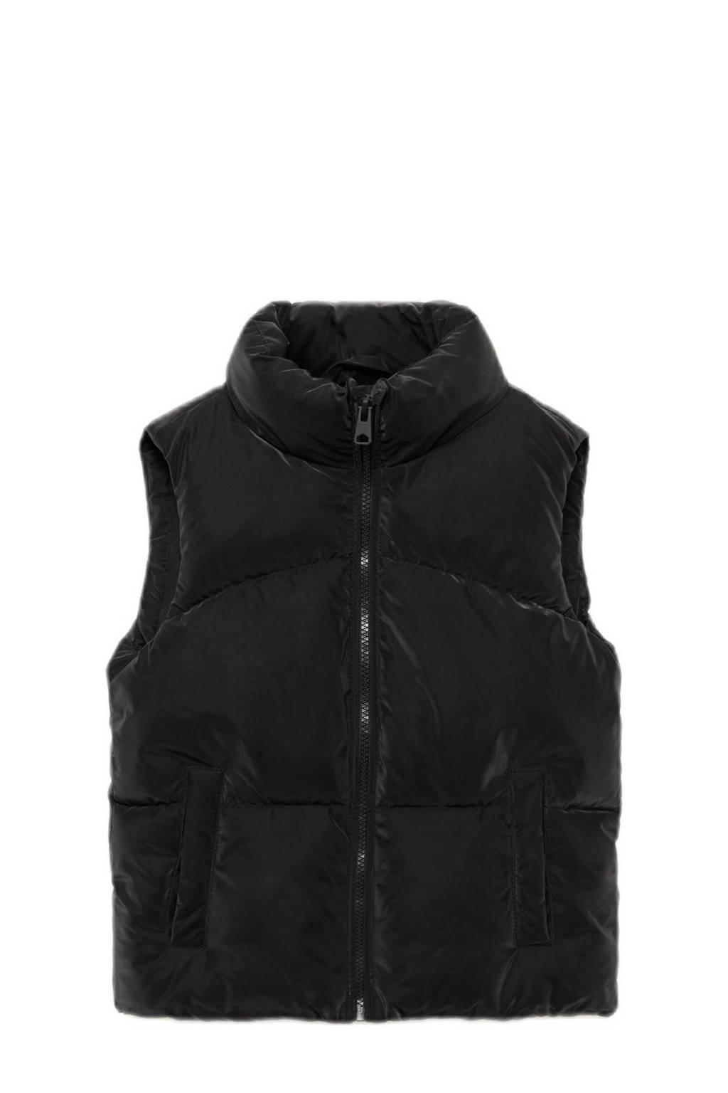 Mango Kids coated bodywarmer zwart