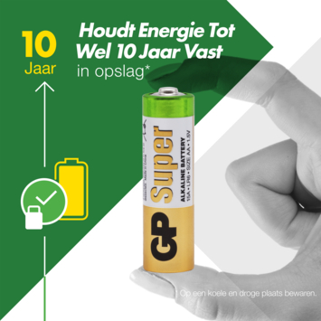 GP AA Batterij alkaline super 1.5V 4 stuks