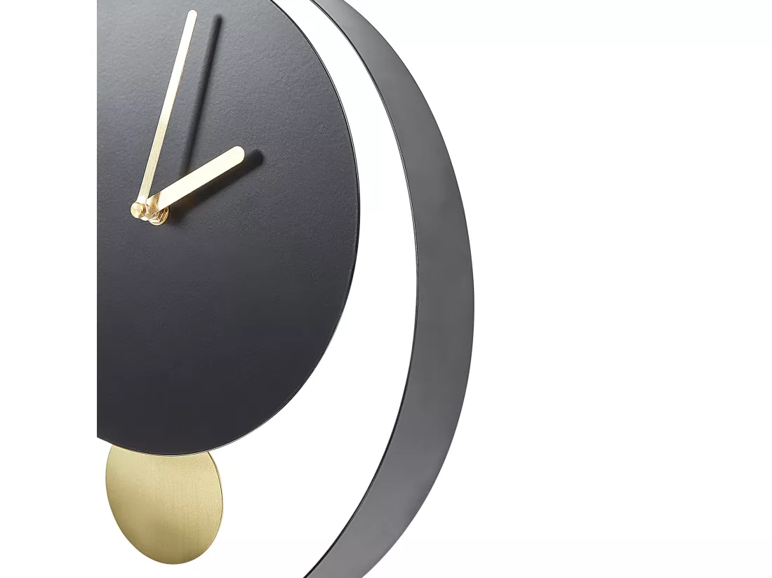 Horloge murale MAGLAND 30 cm Métal Noir