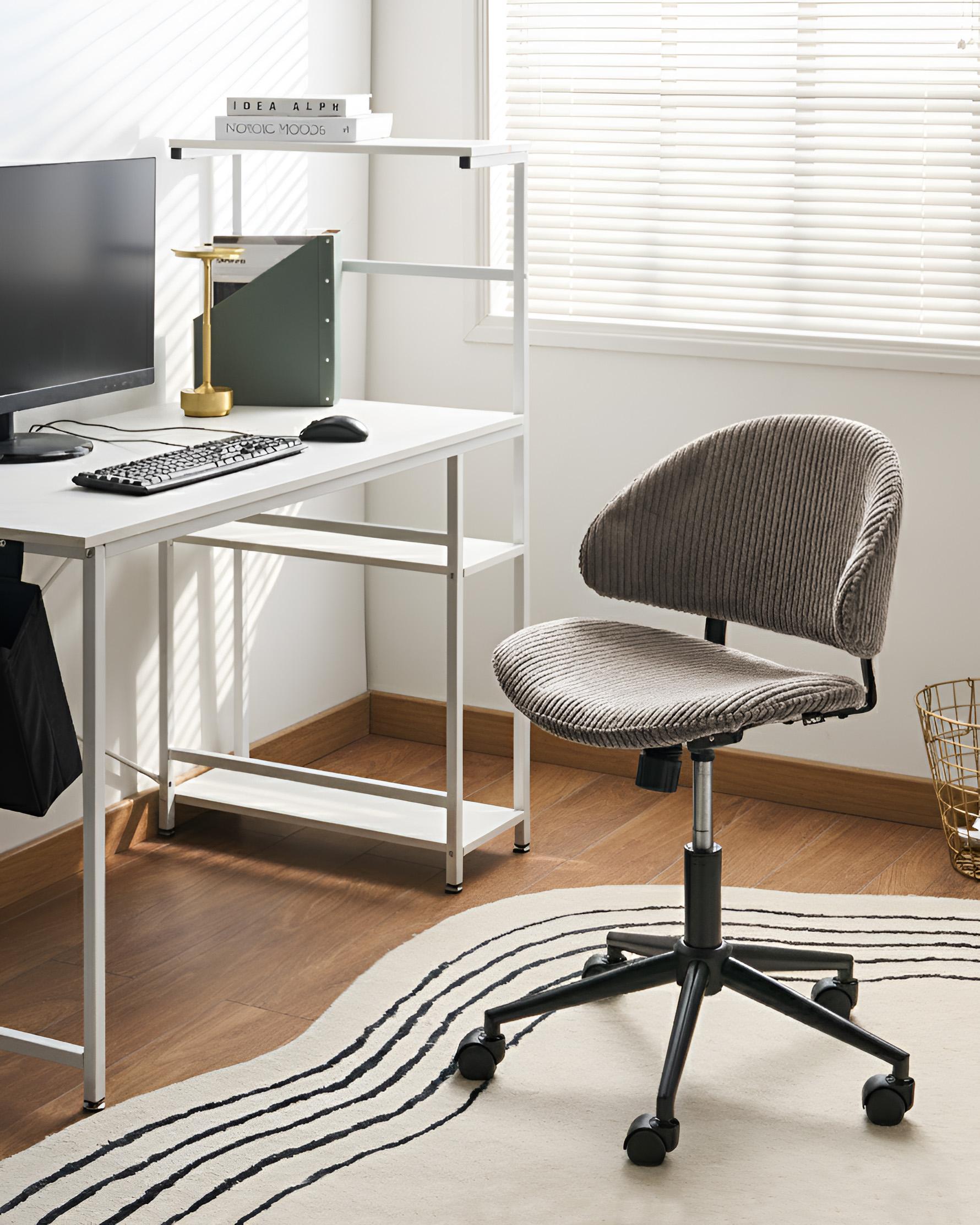 Bureaustoel KIANA Corduroy Taupe