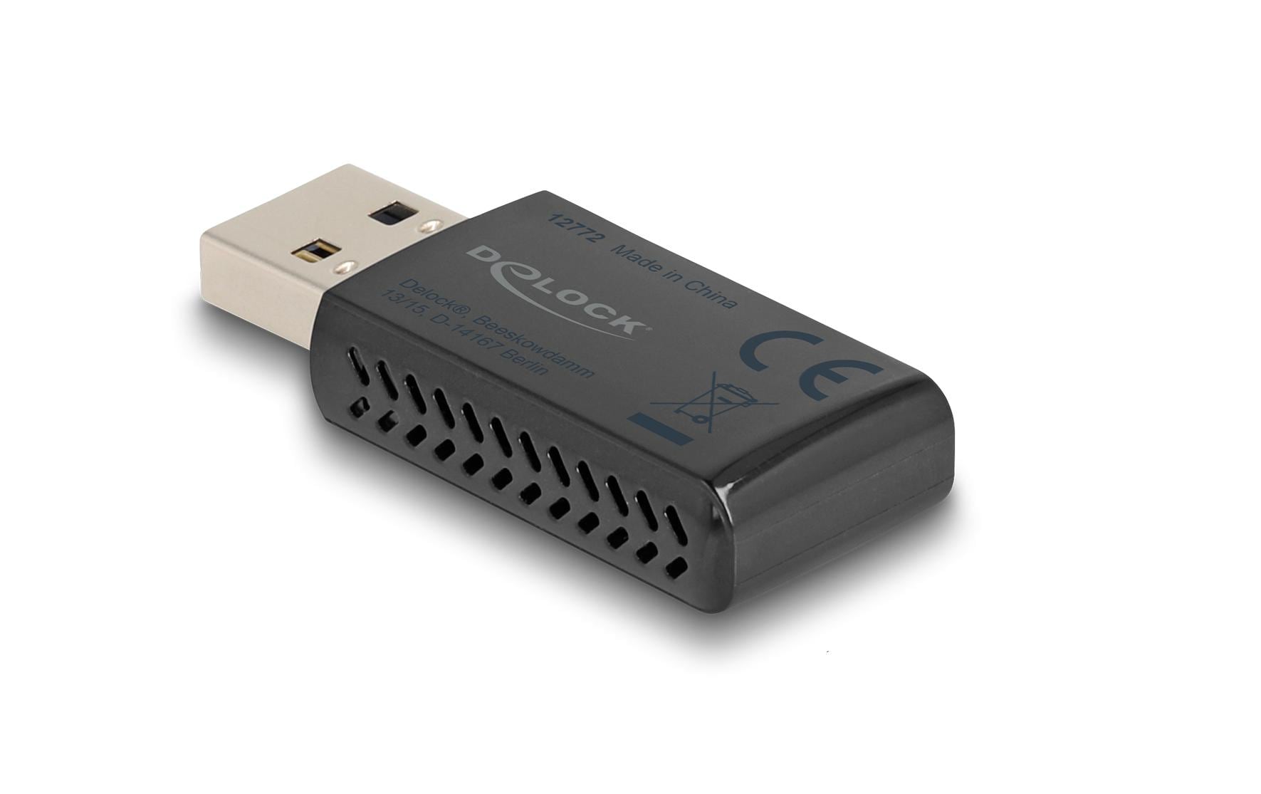 WLAN-N USB-Stick AX1800Delock Wi-Fi 6 Dualband WLAN USB Stick AX1800 (1201 + 574 Mbps)