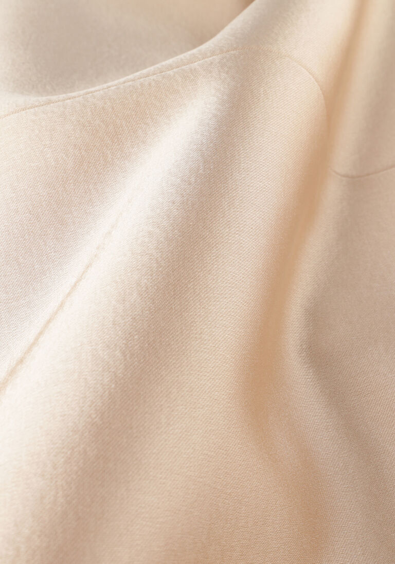 ALIX THE LABEL ecru alix the label blazer ladies woven shiny coat