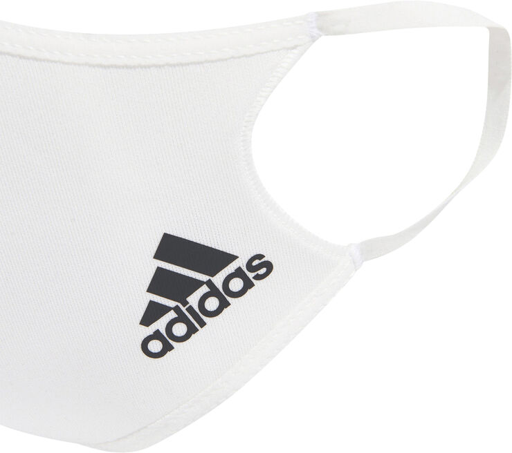 adidas 3-Pack stofmasker, M/L Hvid