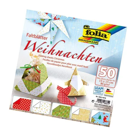 Folia Faltblätter Weihnachten 15 x 15