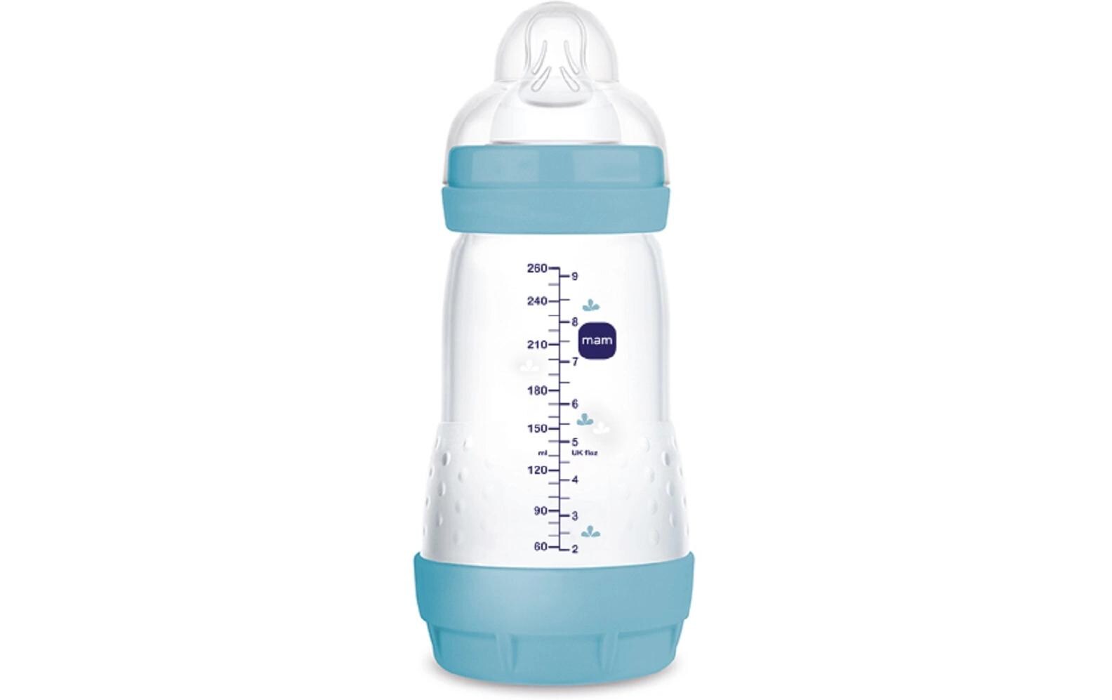 Kunststoffflasche Easy Start Blau 260 mlAnti-Kolik-Flasche für Neugeborene