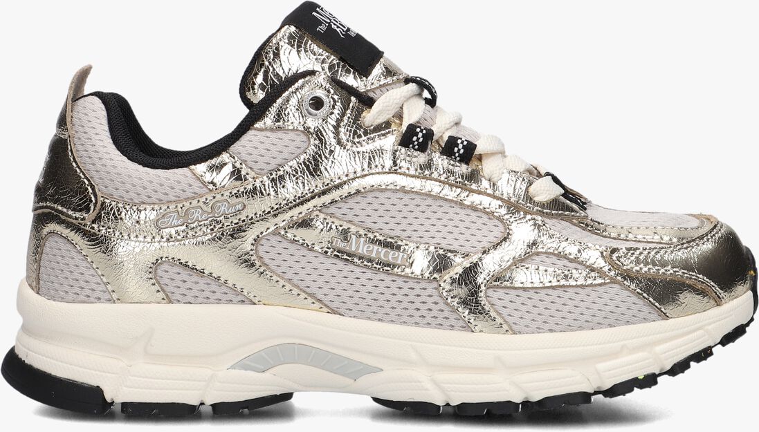 goudkleurig mercer amsterdam lage sneakers the re-run cracked