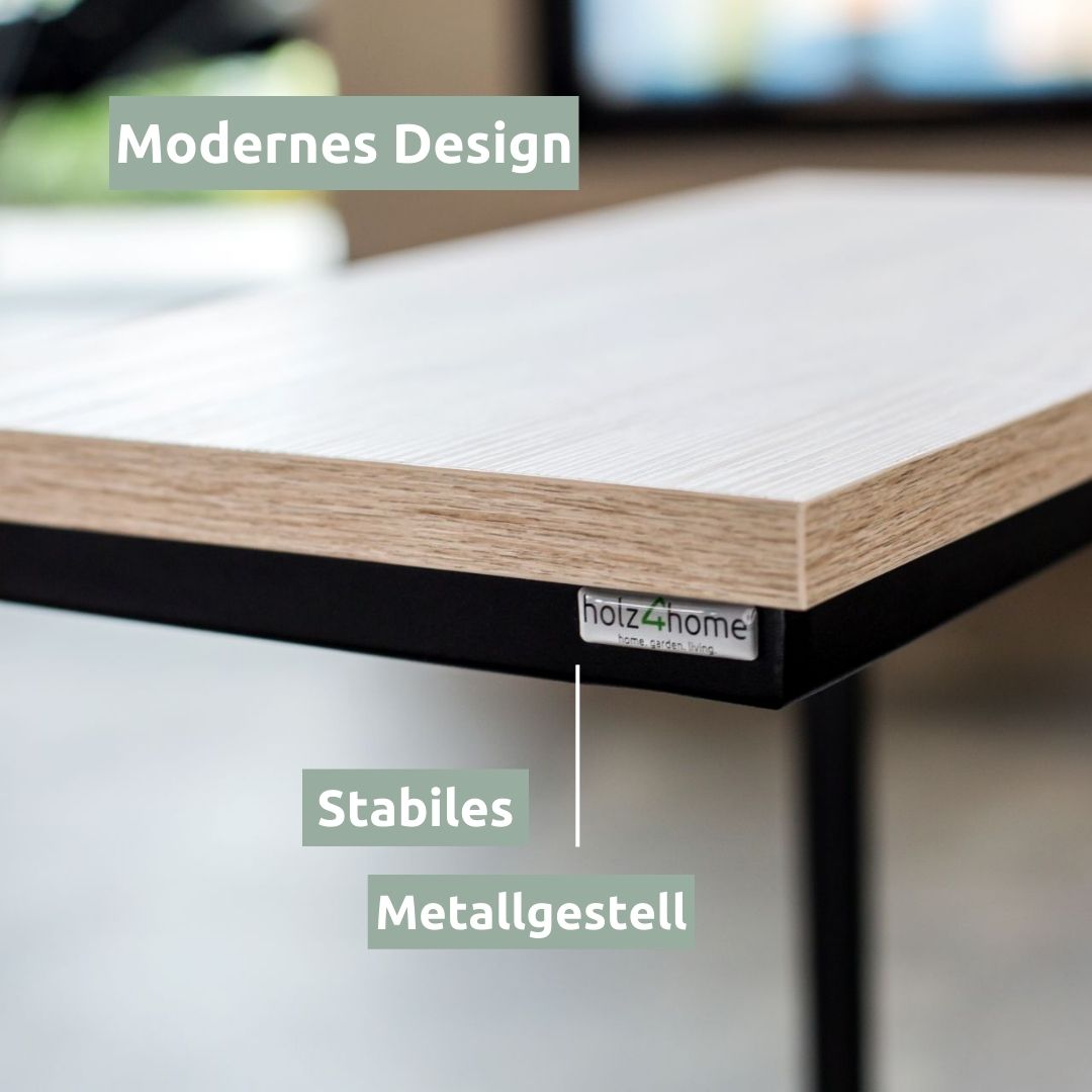 holz4home® Beistelltisch Eiche von holz4home® | Sonoma MDF