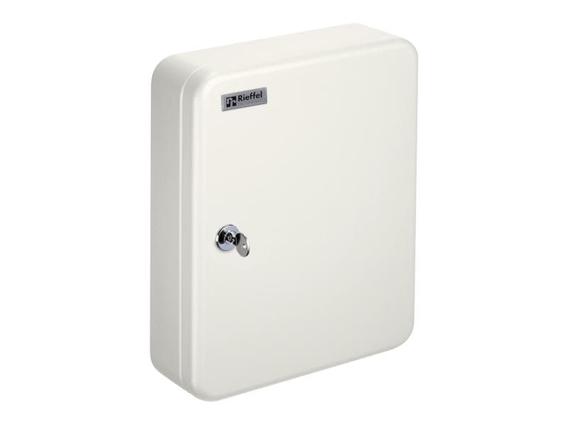 Rieffel Schlüsselkasten KyStor KR-15.20, Weiss Schlüsselschrank mit Zylinderschloss und 2 Schlüssel