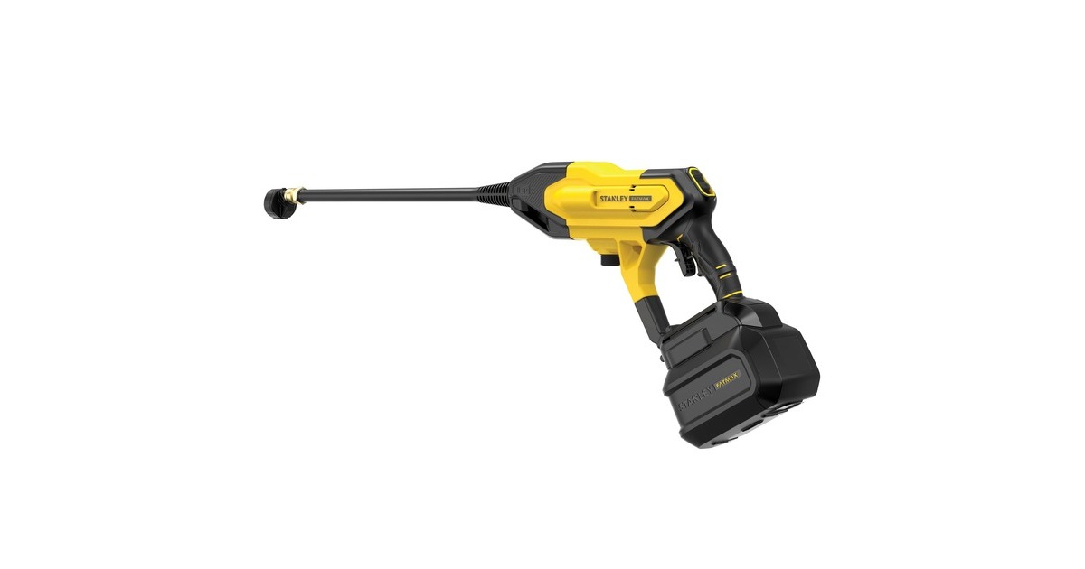 StanleyFATMAX V20 18V hogedrukreiniger  (Geel/zwart, Accu en lader inbegrepen)