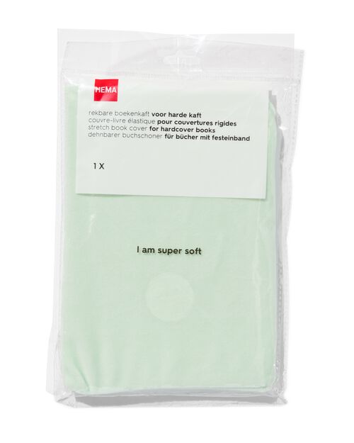 couvre-livre extensible - velours menthe