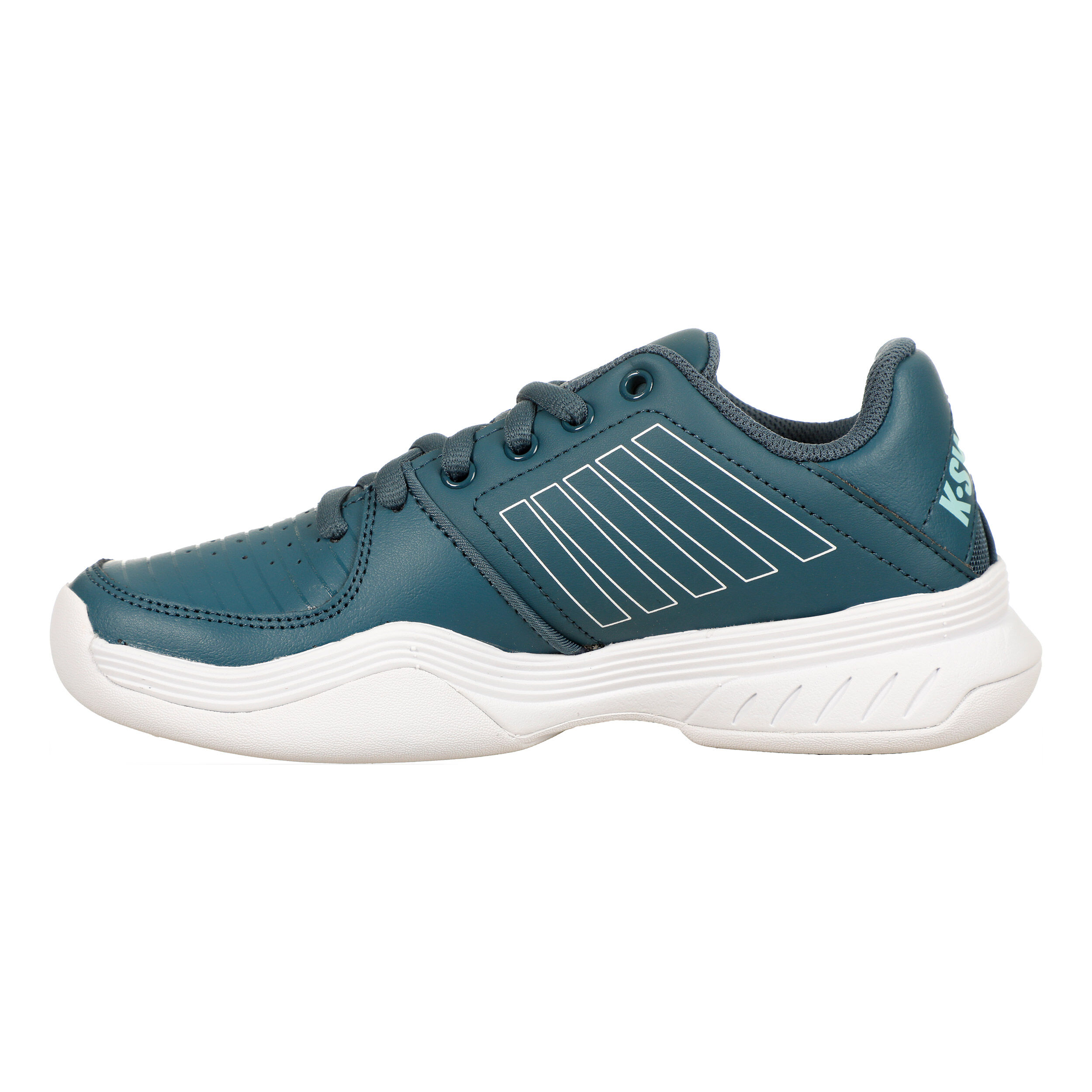 K-Swiss Court Express Chaussure Moquette Enfants - Bleu Foncé , Blanc