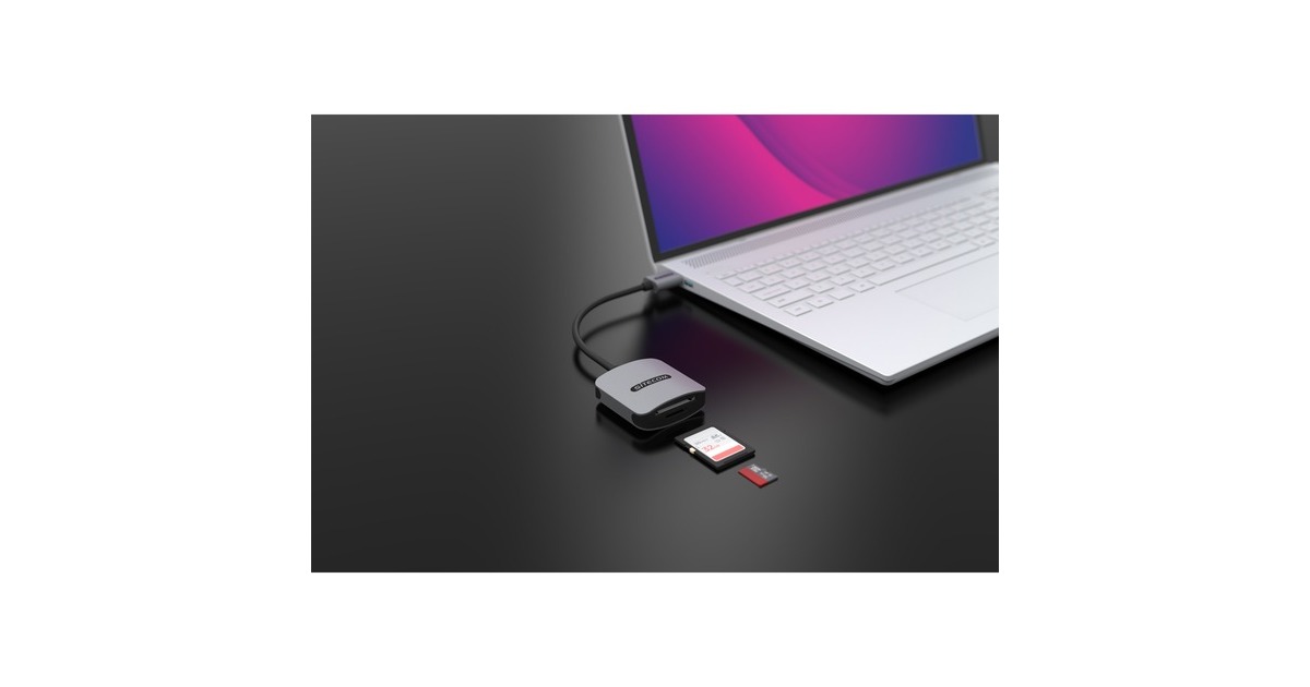 SitecomUSB-A kaartlezer UHS-II (312 MB/sec)  (Grijs)