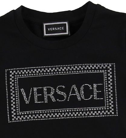 Versace T-Shirt - Schwarz m. Strassstein