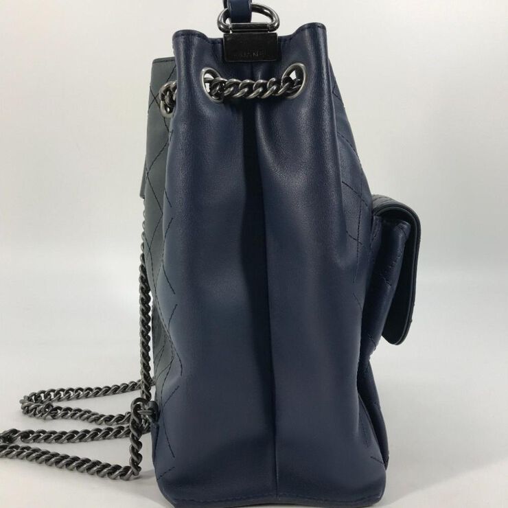 Chanel Vintage Chanel Backpack Blue
